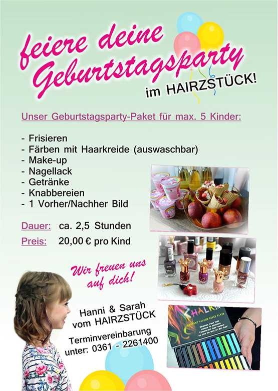 Friseur Kosmetik Erfurt Bindersleben Hairzstück